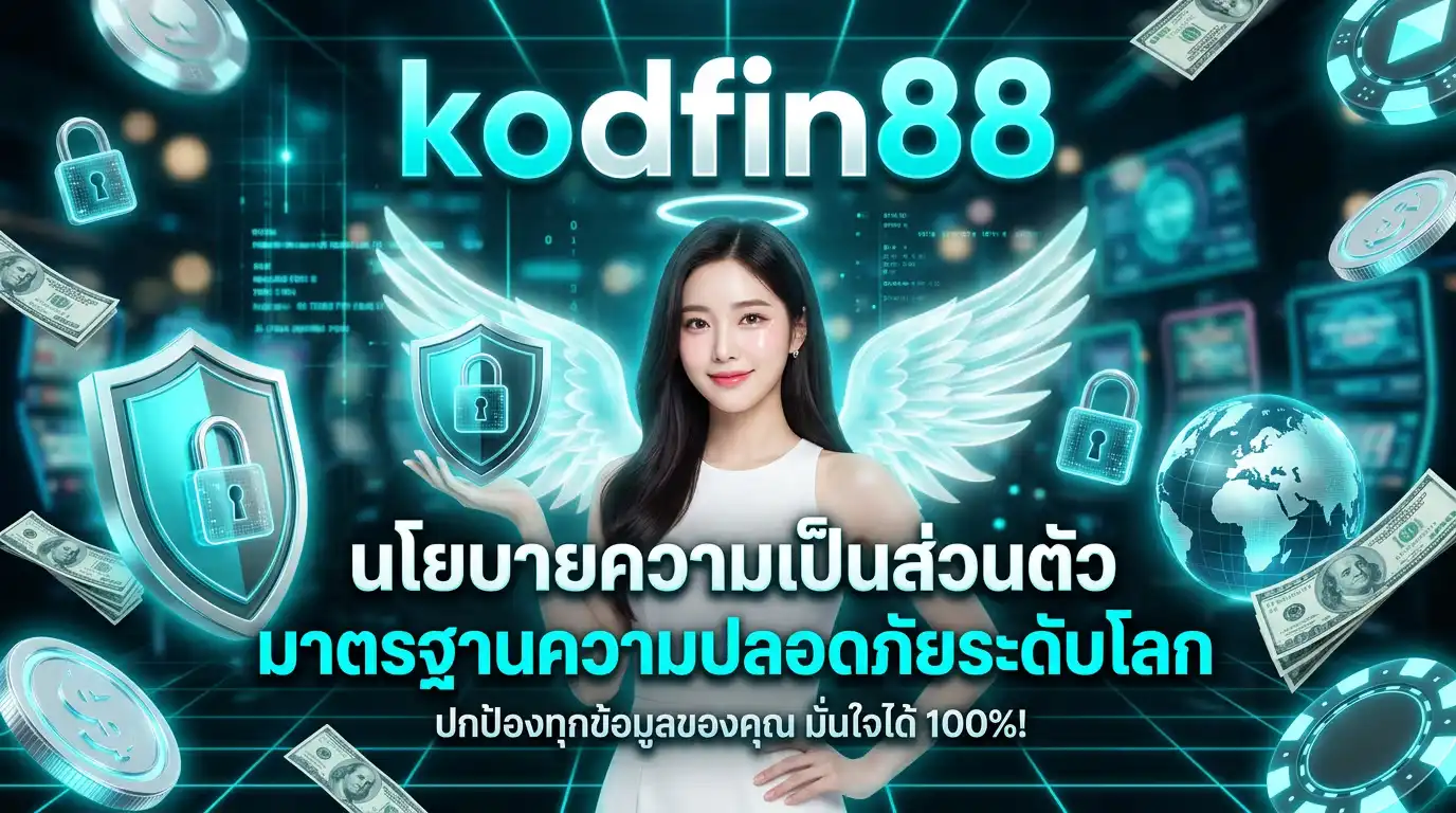 นโยบายความเป็นส่วนตัว kodfin88 มาตรฐานความปลอดภัยระดับโลก ปกป้องทุกข้อมูลของคุณ